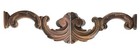 Antique Old Carved Wood Scroll Architectural Salvage Crown Pediment 43  In 3 Pcs
