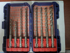 8pcs Sds Plus Rotary Hammer Drill Bit Set Carbide Tip Masonry Concrete Drill Bit