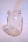 Antique Moroline Embossed Medicine Jar     Clear Octagon Glass Bottle Early 1900s