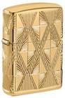 Zippo Luxury Diamond Design High Polish Brass Windproof Pocket Lighter  29671