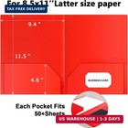 Habgp Plastic Folders With Pockets 6 Color Heavy Duty Two Pocket Folder Busin   