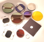 14 Pc Lot All Glass Education Art Optics Lens Lenses Coatings Convex Concave Etc