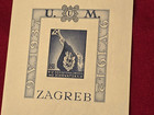 Zagreb 1942 Ww2 Wwii Nazi German 3rd Reich Croatian Croatia Souvenir Stamp Sheet