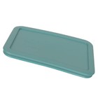 Pyrex 7210-pc Turquoise Rectangle 3 Cup Storage Lid Cover 6pk For Glass Dish