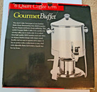Gourmet Buffet 6 Quart Coffee Urn Holds 32  6 Ounce Cups Of Coffee