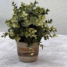 Vintage Hand-thrown Ceramic Pot Planter 3 5  Rustic Earthy Tones