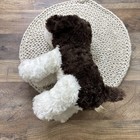 Dan Dee Brown White Puppy Dog Plush Soft Stuffed Animal 11 