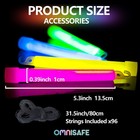 48 Pack 6 Inch Ultra Bright Large Glow Sticks 10 Hr  Long Lasting Light Sticks