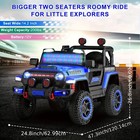 12v Electric Ride-on Car For Kids W  Remote  Music  Led Lights  3 Speeds     Blue