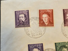 Ww2 Wwii Nazi German Third Reich Cover Letter Krakau Poland Occ 1942 W 5 Stamps