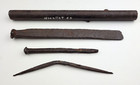 Iron Fur Trade Gun Barrel Piece  Awl   Relics 4 Pc Lot Nicollet Co Mn Artifacts