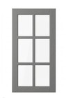 Ikea Bodbyn Kitchen Cabinet Door Gray Matte Glass 15x30 38x76 902 660 76
