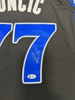 Luka Doncic White Jersey Dallas Mavericks Hand Signed Bas Coa
