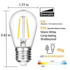 S14 E26 Led Light Bulbs 20 Watt Equivalent Vintage Edison Bulb Warm White 2700k