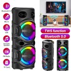 Portable Bluetooth Speaker Sub Woofer Heavy Bass Stereo Sound Party System Lot