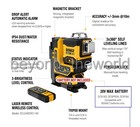 Dewalt Dcle34035n 20v Remote Control 3x360 Green Laser Level Bare Tool   tracking   