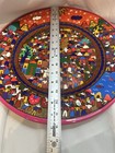 Xalita Mexican Hand Painted Folk Art Pottery Plate Village Wedding Signed 16   