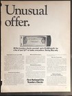 1968 First National City Bank Print Ad Travelers Checks Vtg 1960s Unusual Offer