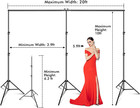 Photo Video Studio 20ft  wide  X 10ft  tall  Heavy Duty Adjustable Width   Lengt