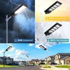 Led Street Light Solar Power With Pole Remote Control Sensor Waterproof Garden