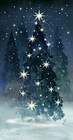 Papyrus Christmas Sparkle Glitter Tree 12 Greeting Cards By Nicola Evans