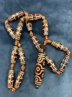 Tibetan Agate Dzi Ritual Implement Bead W agate Dzi 10eyed Bead Pendant Necklace