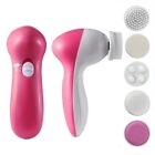 5 In 1 Deep Clean Face Skin Electric Facial Cleaner Care Brush Massager Scrubber