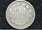 1866 Three Cent Nickel 3c    Choice Vf    Free Shipping