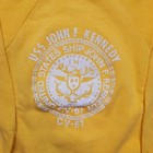 Vintage 70s 80s Uss Jfk John F  Kennedy Ship Cv-67 Crewneck Sweatshirt Usa M