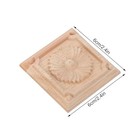 Wood Appliques For Furniture  4 Pcs Carved Decorative Wood Appliques Onlays 