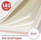 Dotted Spiral Journal Notebook For Women   Men  140 Pages  Bullet A5  B pink 