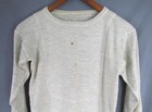 Vintage 1940s Us Navy N-1 Undershirt Shirt Original Long Sleeve Usn Stencil Wwii