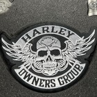 Harley Davidson Hog Membership Welcome Kit   Patch  Pin  And Bell In Tin 