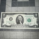 U s  2 Two Dollar Bill 1976 B Series Low Serial Number Vintage Excellent 