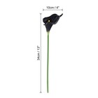 10pcs 13  Artificial Calla Lily Flowers Floral Bouquet Decor  Black