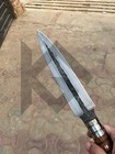 Handmade 22  Carbon Steel - Tempered Blade Viking Spear - Power Head With Sheath