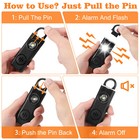 Self Defense Siren Personal Safety Alarm For Women  Men  Kids  Elderly - Sos Led