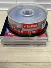 Imation Cd-rw 25 Disc Spindle 650mb 74min 1x-4x Rewritable Media Mixed Lot