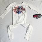Eurotard Child White Long Sleeve Unitard With Diamond Graphic