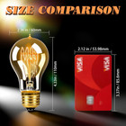 3pack Vintage Edison Bulb 40w For Decorative Fixtures  E26 Warm Amber Dimmable L