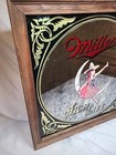 Vintage Miller High Life 1984    girl On The Moon  Gold Beer Bar Sign 14 x14    