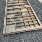 Antique Hamilton Printer s Drawer Letterpress Type Tray Shadowbox Free-freight  