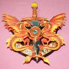 Hamilton Collection Dagger Of The Dragon Realm Dragon s Fire Wall Sculpture