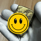 Zippo Vintage Collectible Brass Lighter     Artistic Engraved Pin-up Design