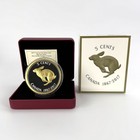2017 Canada Big Coin Series  5 Cent Rabbit - 5 Ounce Pure Silver Coin