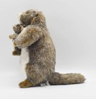 Hansa Marmot Parent   Baby Plush 33cm Realistic Stuffed Animal Wildlife