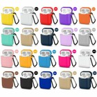 For Apple Airpods Case 1 2 Silicone Protector Shockproof Full Cover   Keychain