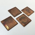 Vintage Brass Copper Square Settings 37mm  6  Mtl038