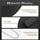 Police Badge Holder  Security Holder Belt 1 Pack  Black Elliptical