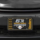 Pittsburgh Steelers 6-time Champions Premium Metal Tag License Plate  Carbon   